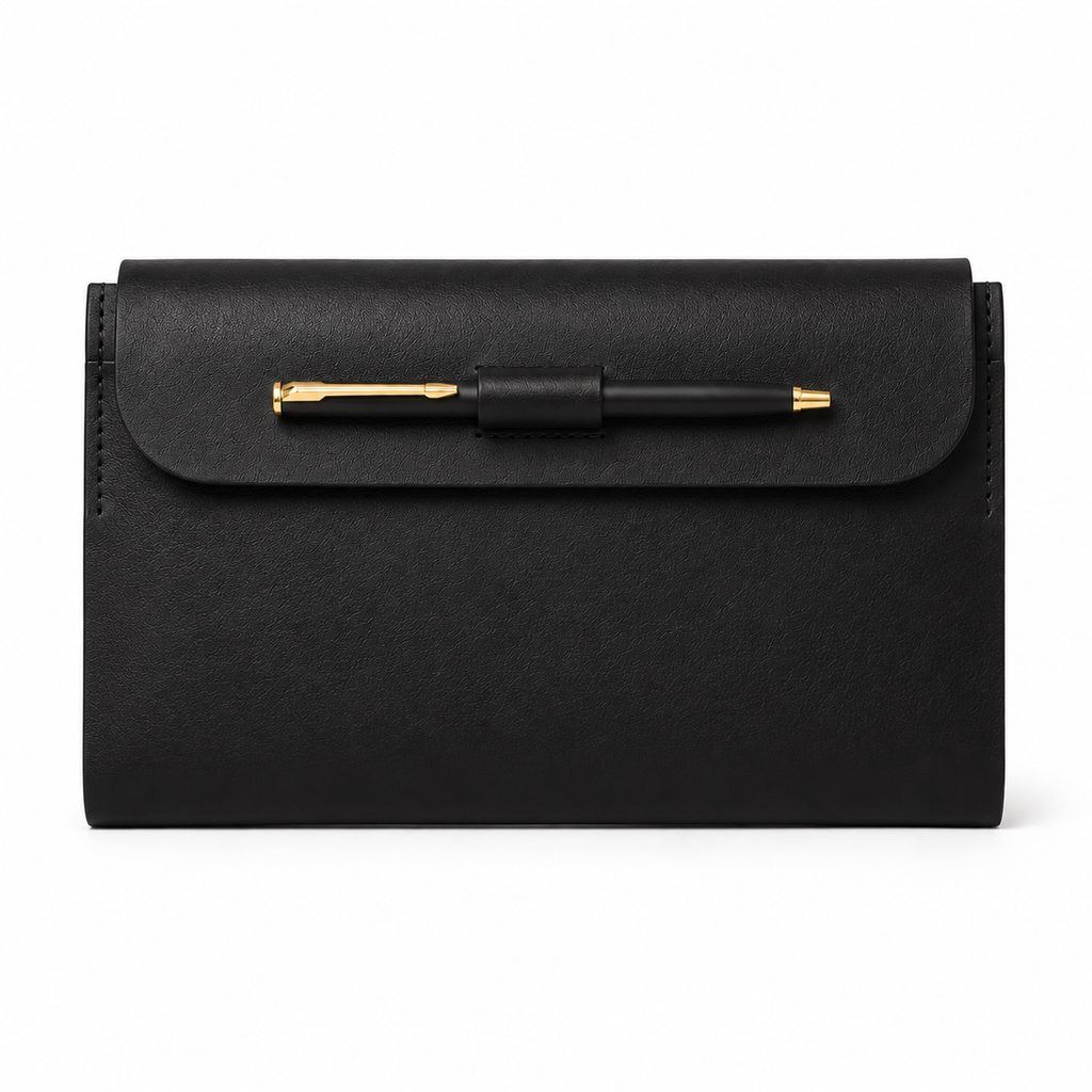 OE003 - Leather Folder with Pen Holder