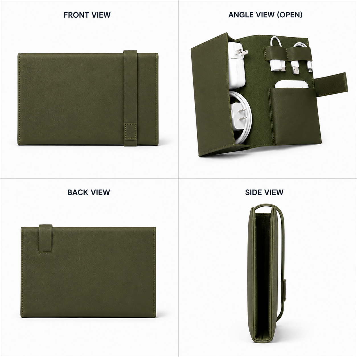 OE004 - Leather Tech Organizer Case